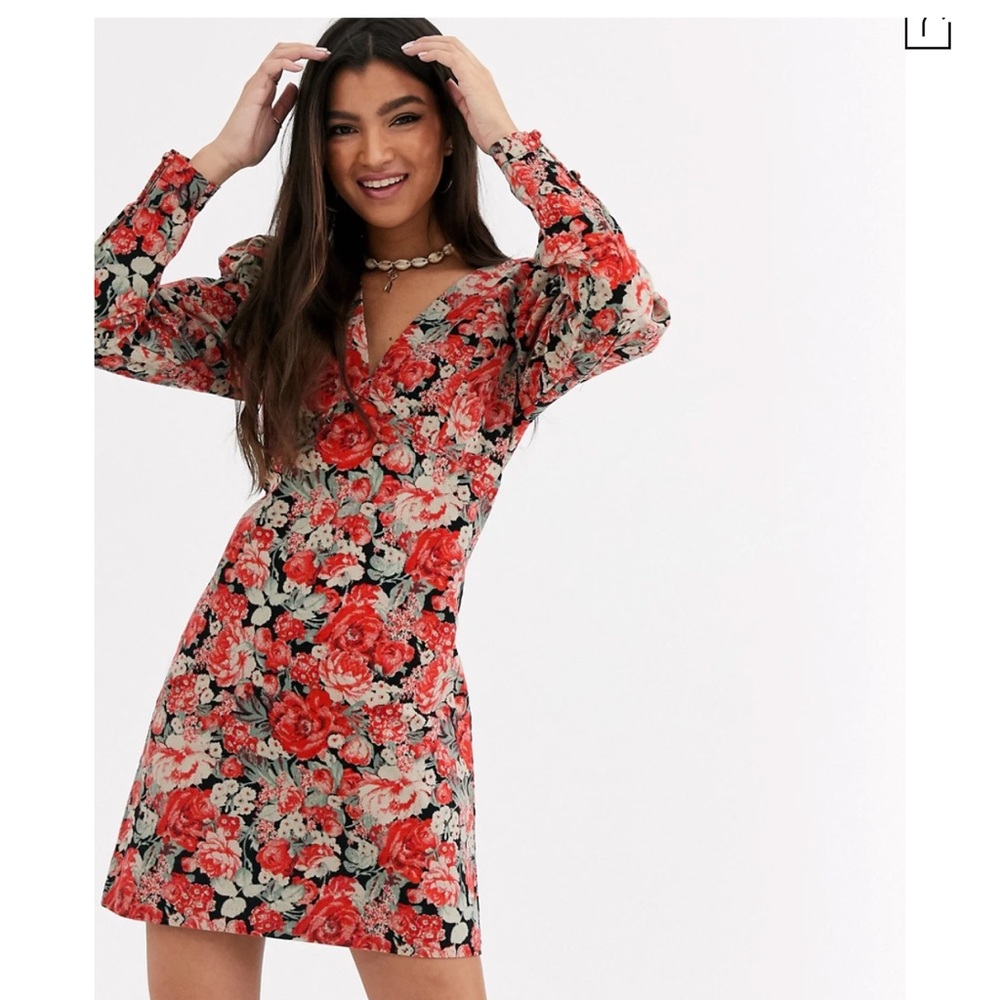 Free People Kapowski mini dress floral